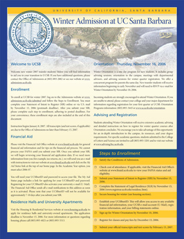 UCSB Admissions Brochure